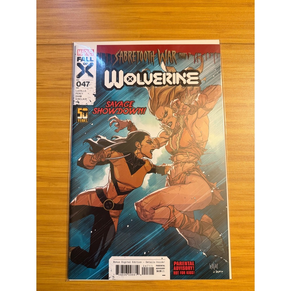 Marvel Wolverine 47 Fall of X Sabretooth War Part 7 2024